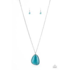 Paparazzi Ethereal Experience Blue Necklace New